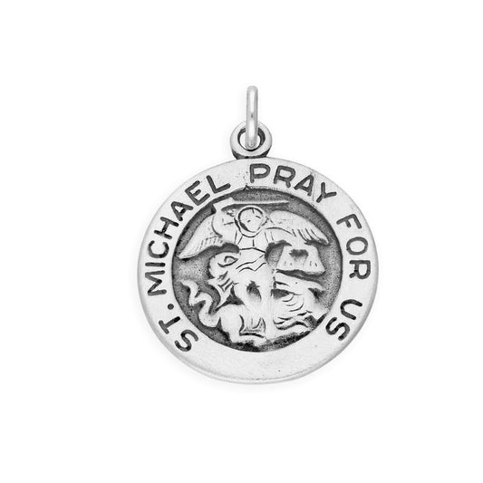 Sterling Silver St Michael Charm
