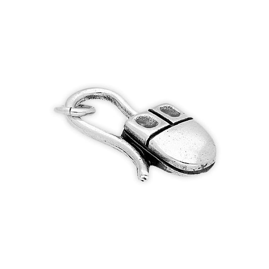 Sterling Silver Computer Mouse Charm