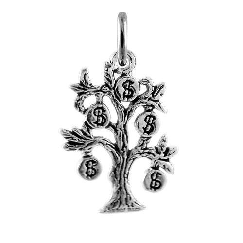 Sterling Silver Money Tree Charm