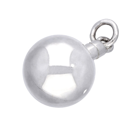 Sterling Silver Opening Perfume Bottle Ball Charm