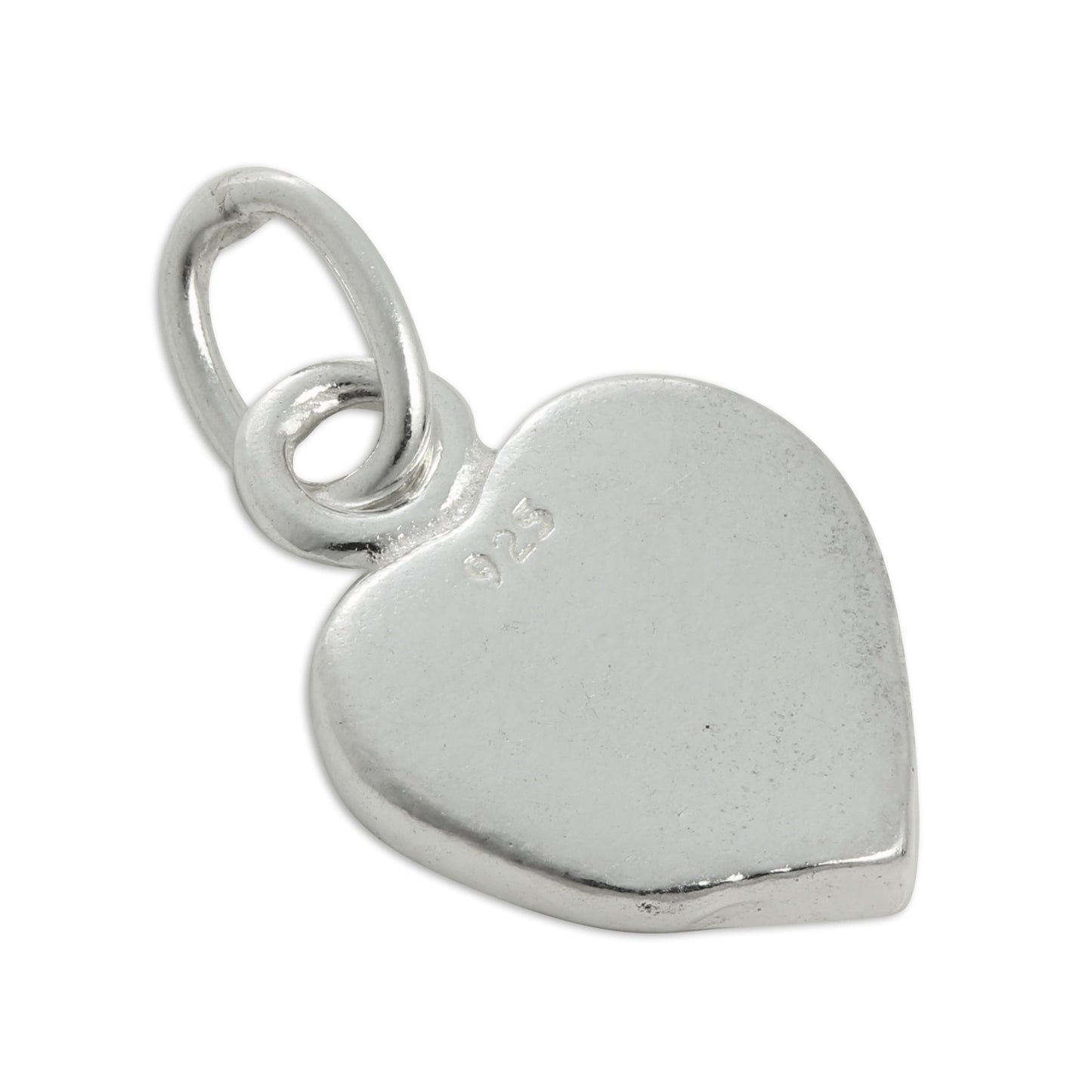 Sterling Silver & Red Enamel Heart Charm