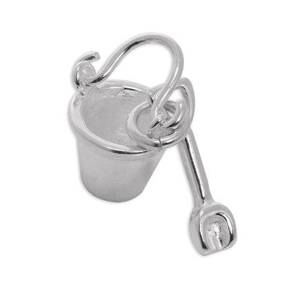 Sterling Silver Bucket & Spade Charm