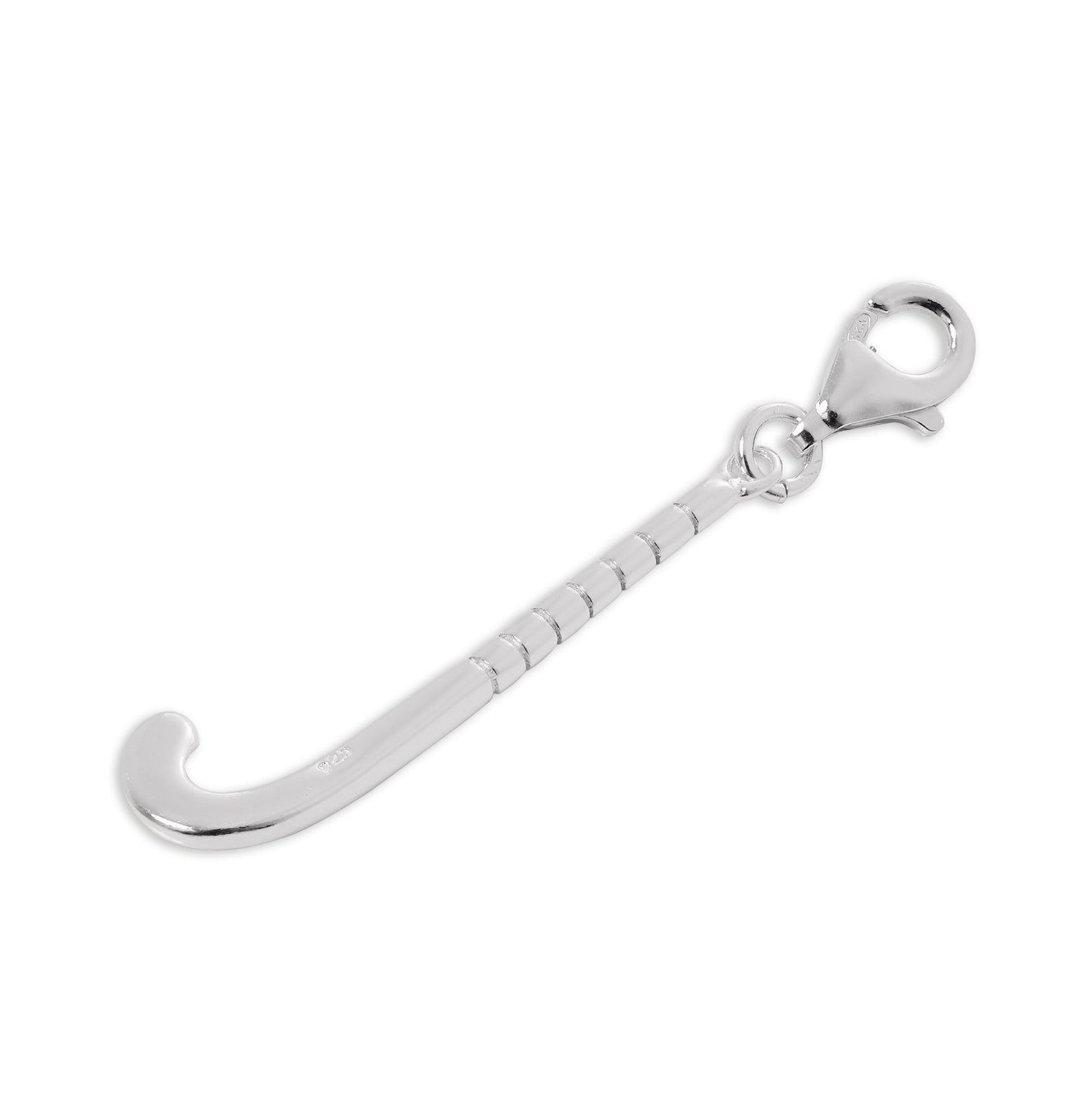 Sterling Silver Hockey Stick Clip on Charm