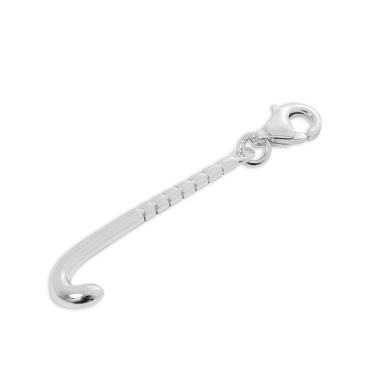 Sterling Silver Hockey Stick Clip on Charm