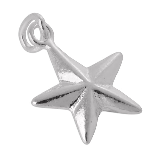 Sterling Silver Christmas Star Charm