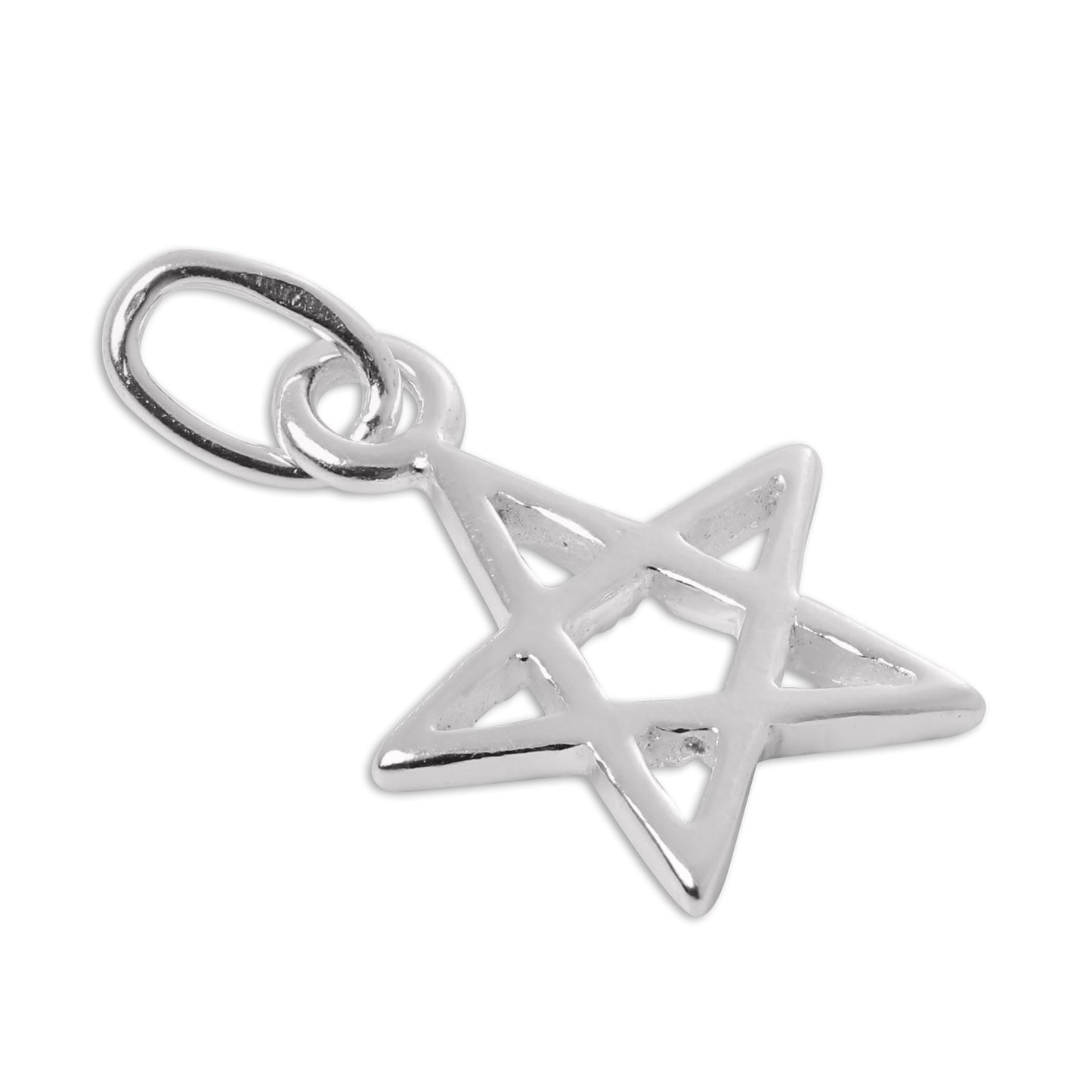 Sterling Silver Pentagram Star Charm