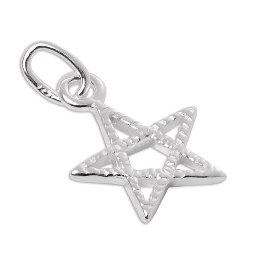 Sterling Silver Pentagram Star Charm