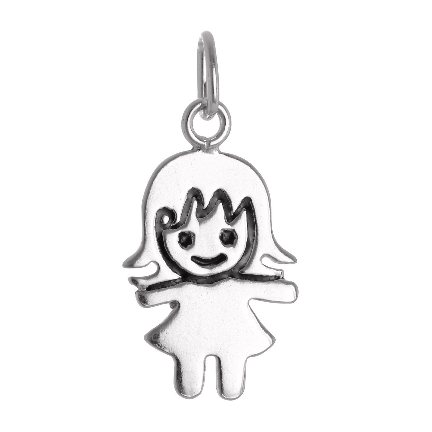 Sterling Silver Little Girl Charm