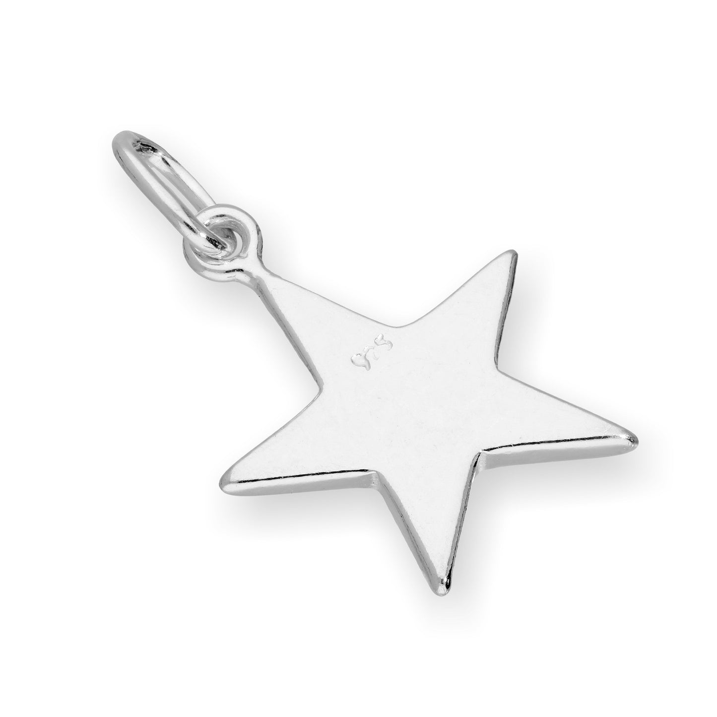 Sterling Silver & Enamel American Flag Star Charm
