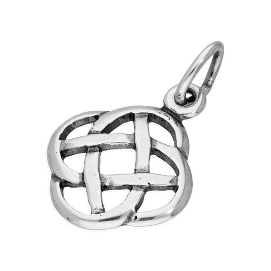 Sterling Silver Round Celtic Knot Charm