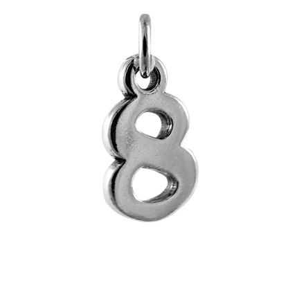 Sterling Silver Number Charms 0 - 9
