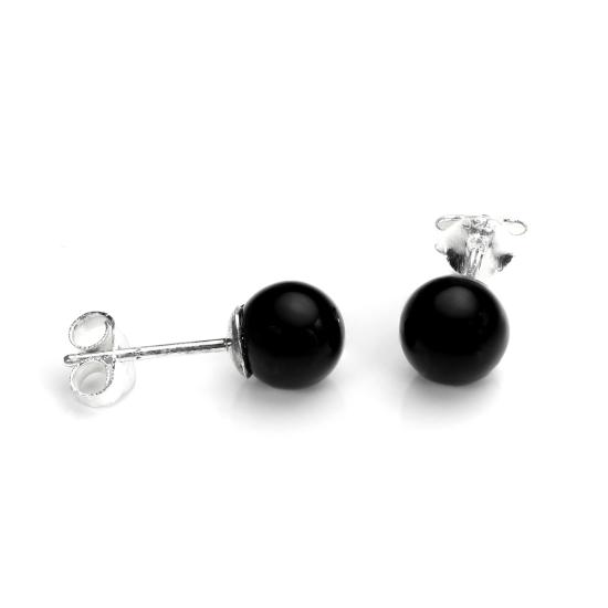 Sterling Silver & Gemstone Stud Earrings