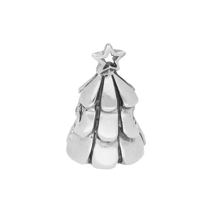 Sterling Silver Christmas Tree Bead Charm