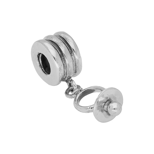 Sterling Silver Hanging Baby's Dummy Bead Charm