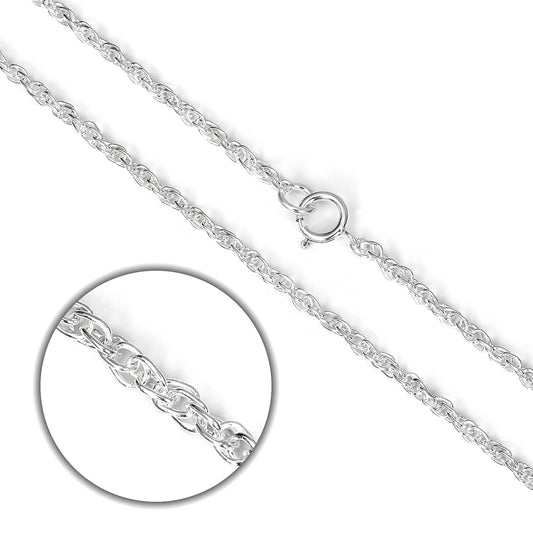 Sterling Silver Prince of Wales Chain 16 - 22 Inches