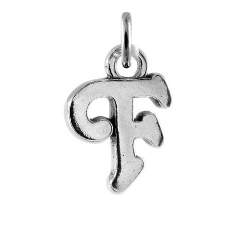 Sterling Silver Script Alphabet Letter Charms A - Z