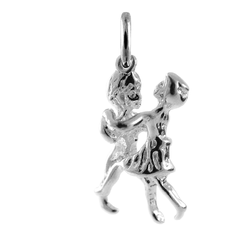 Sterling Silver Dancing Couple Charm