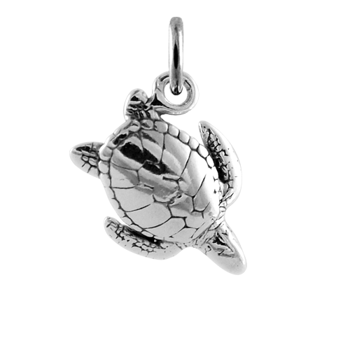 Sterling Silver Sea Turtle Charm