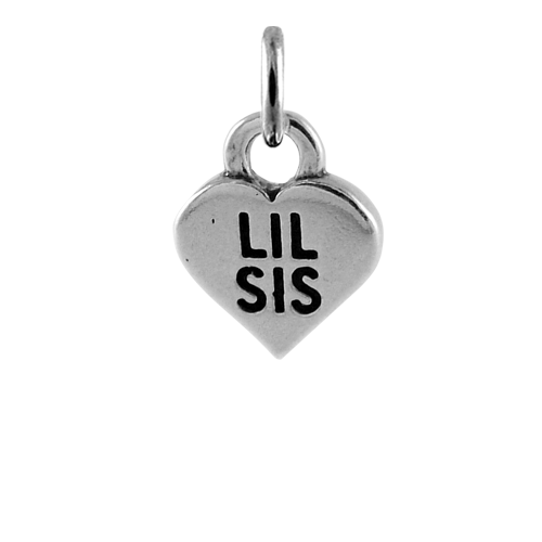 Sterling Silver Little Sister Charm