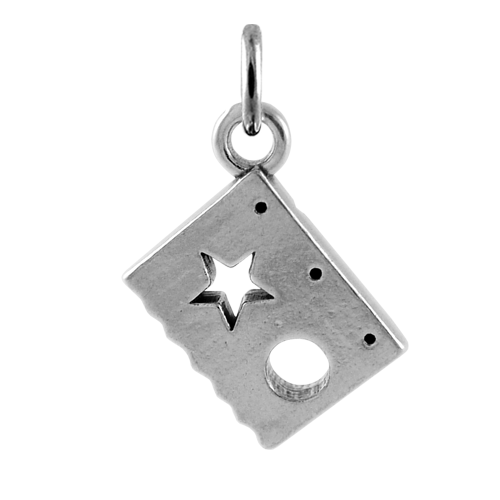 Sterling Silver Stencil Charm