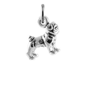Sterling Silver Small Pug Charm
