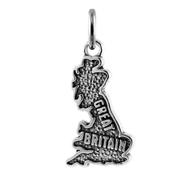 Sterling Silver Britain Charm