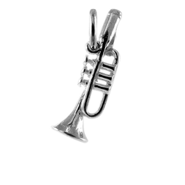 Sterling Silver Trumpet Charm