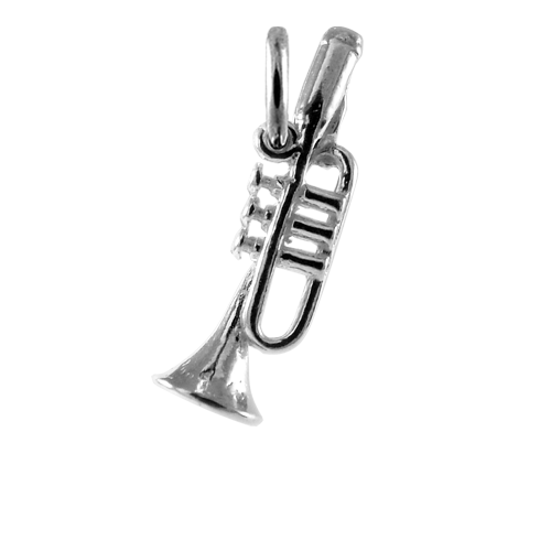 Sterling Silver Trumpet Charm