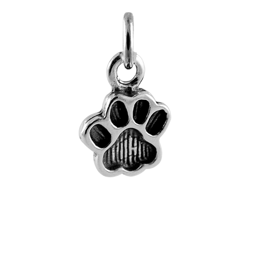 Sterling Silver Paw Print Charm