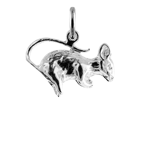 Sterling Silver Mouse Charm