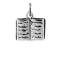 Sterling Silver Book Charm