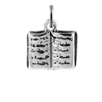 Sterling Silver Book Charm