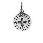 Sterling Silver Compass Charm