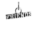Sterling Silver Friends Charm