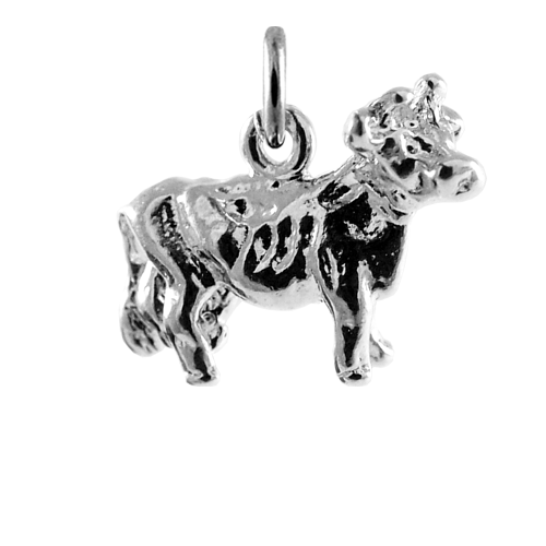 Sterling Silver Cow Charm