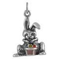 Sterling Silver Easter Bunny Charm