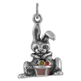 Sterling Silver Easter Bunny Charm