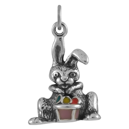 Sterling Silver Easter Bunny Charm