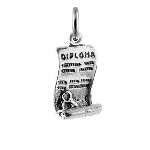 Sterling Silver Diploma Charm