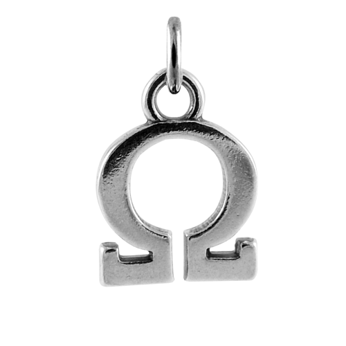 Sterling Silver Greek Omega Charm