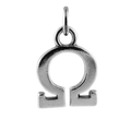Sterling Silver Greek Omega Charm