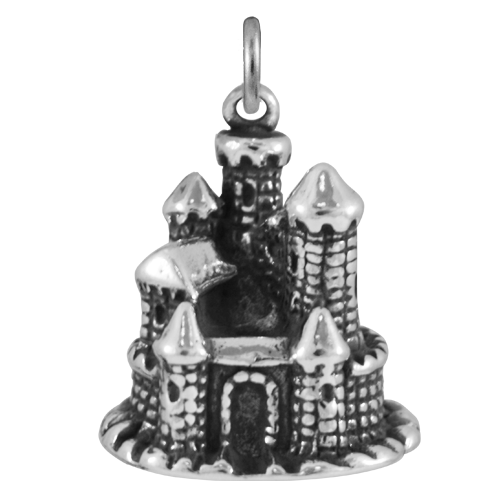 Sterling Silver Fairytale Castle Charm