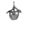 Sterling Silver Apple Charm