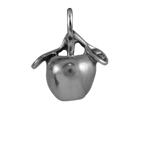 Sterling Silver Apple Charm