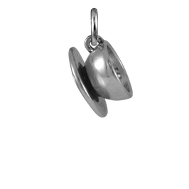 Sterling Silver Tea Cup and Saucer Charm
