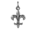 Sterling Silver Fleur-de-Lis Charm