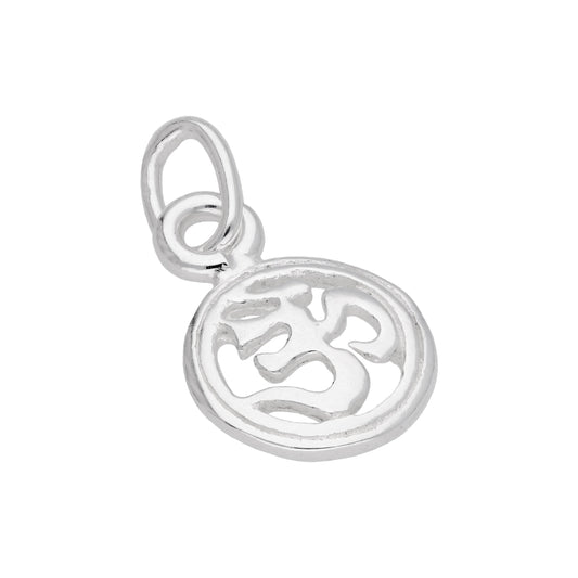 Small Sterling Silver Ohm Charm