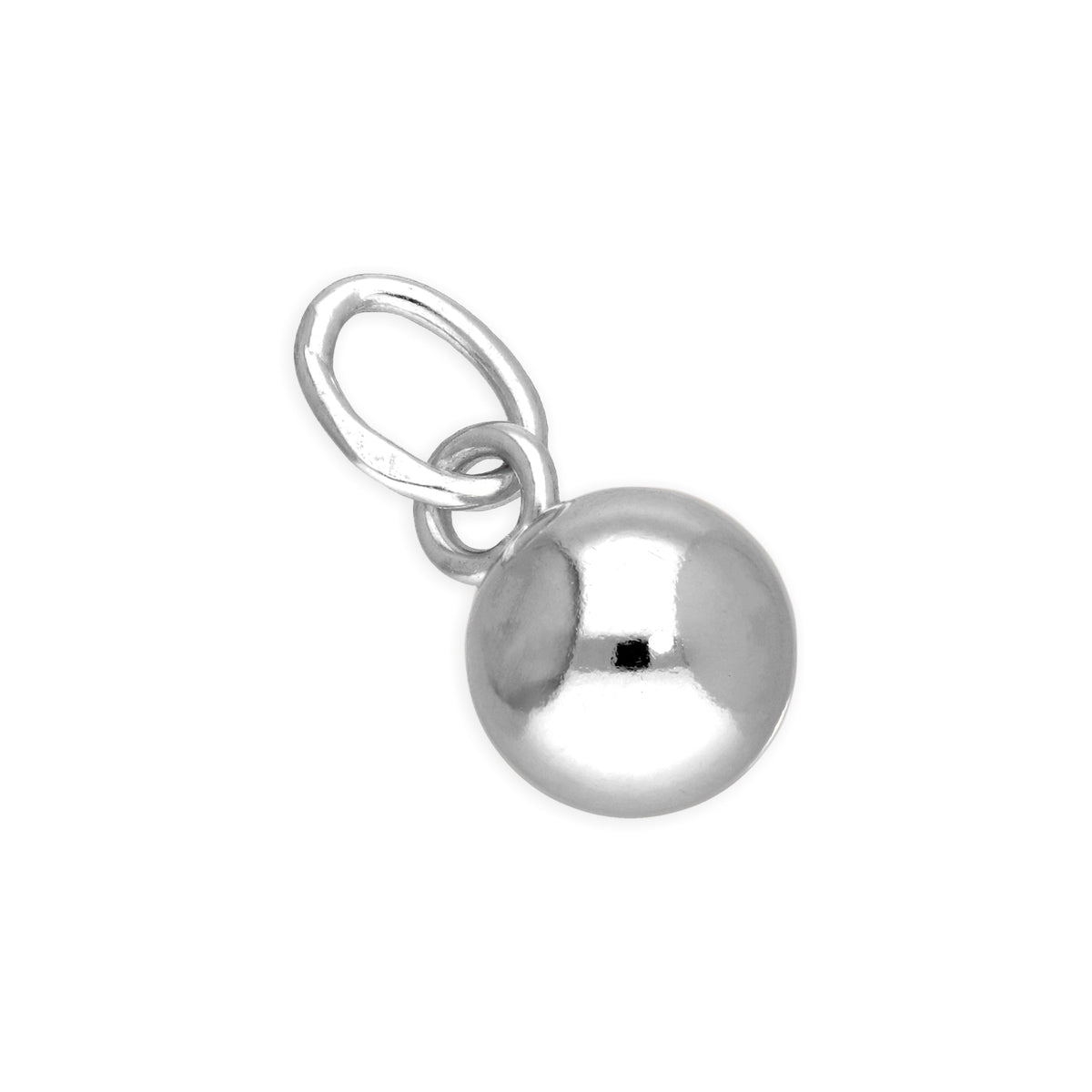 Sterling Silver 6mm Plain Ball Charm