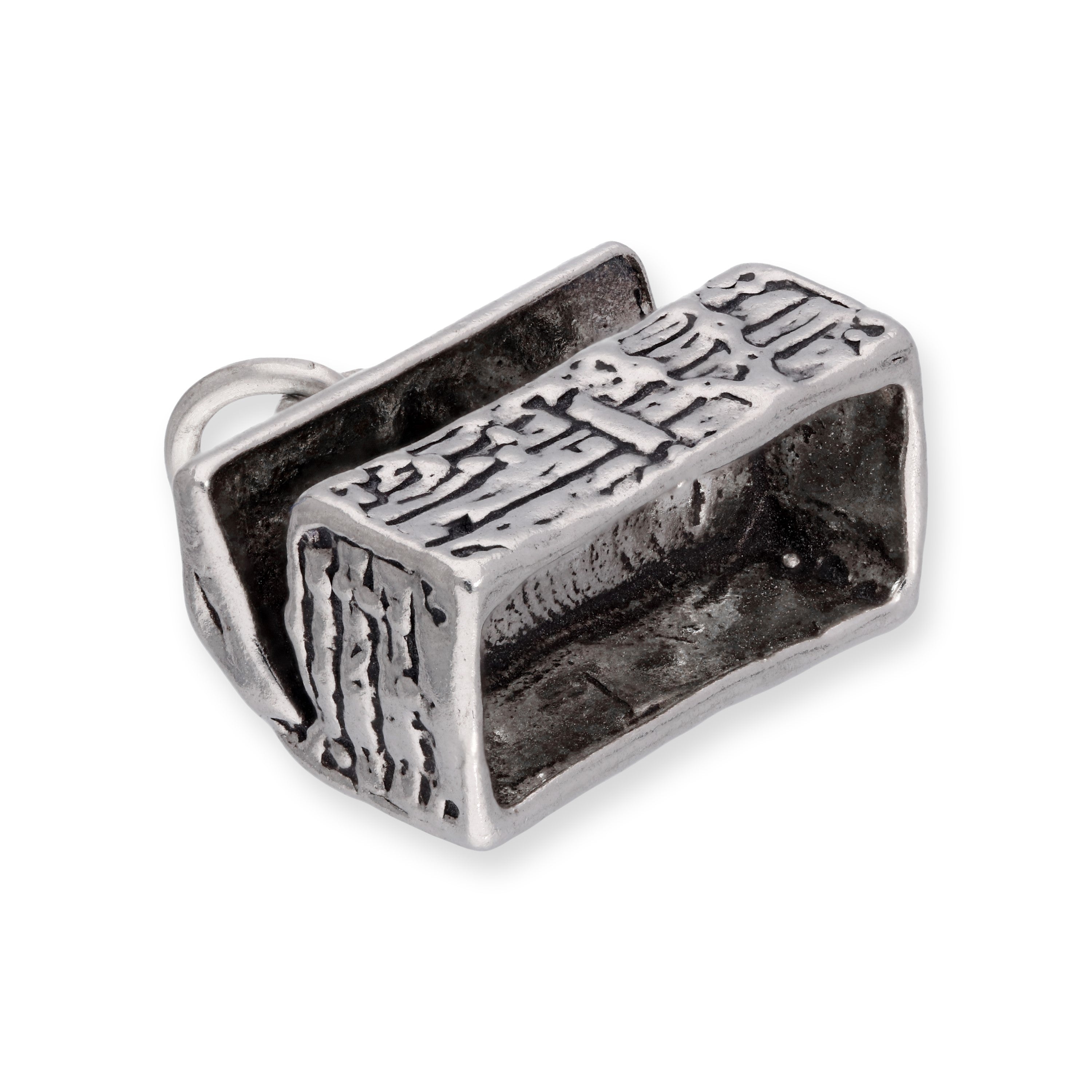 Sterling Silver Open Treasure Chest Charm | TheCharmWorks