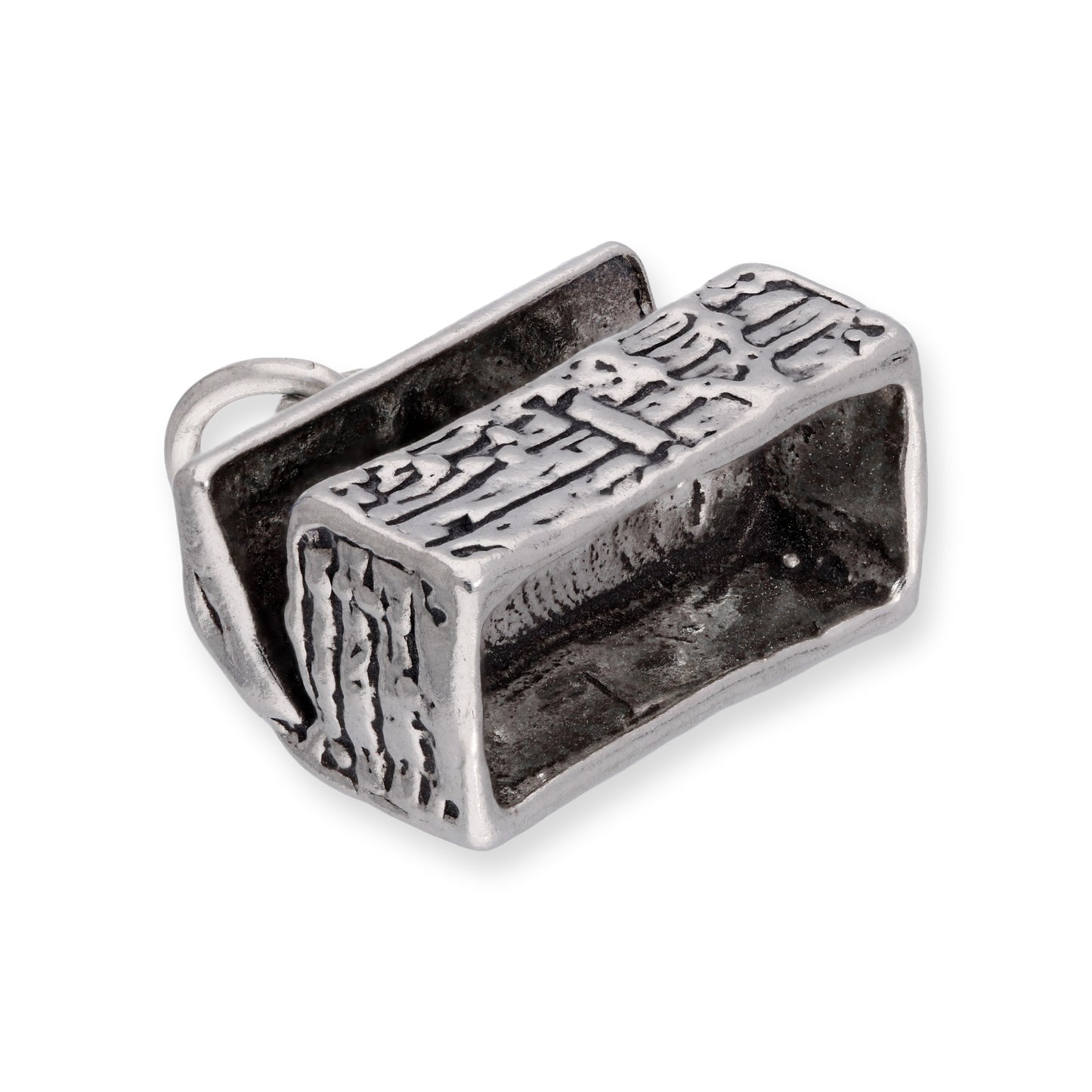 Sterling Silver Open Treasure Chest Charm